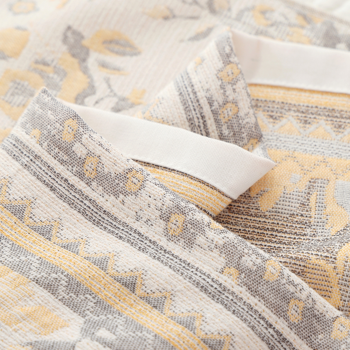 91家纺网 家纺一手货源 找家纺 朴尔家纺-毛巾被 2026新品多彩棉素雅色织提花纯棉纱布枕巾 锦瑟