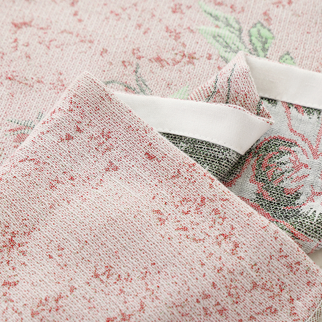 91家纺网 家纺一手货源 找家纺 朴尔家纺-毛巾被 2026新品多彩棉素雅色织提花纯棉纱布枕巾 灵动花语