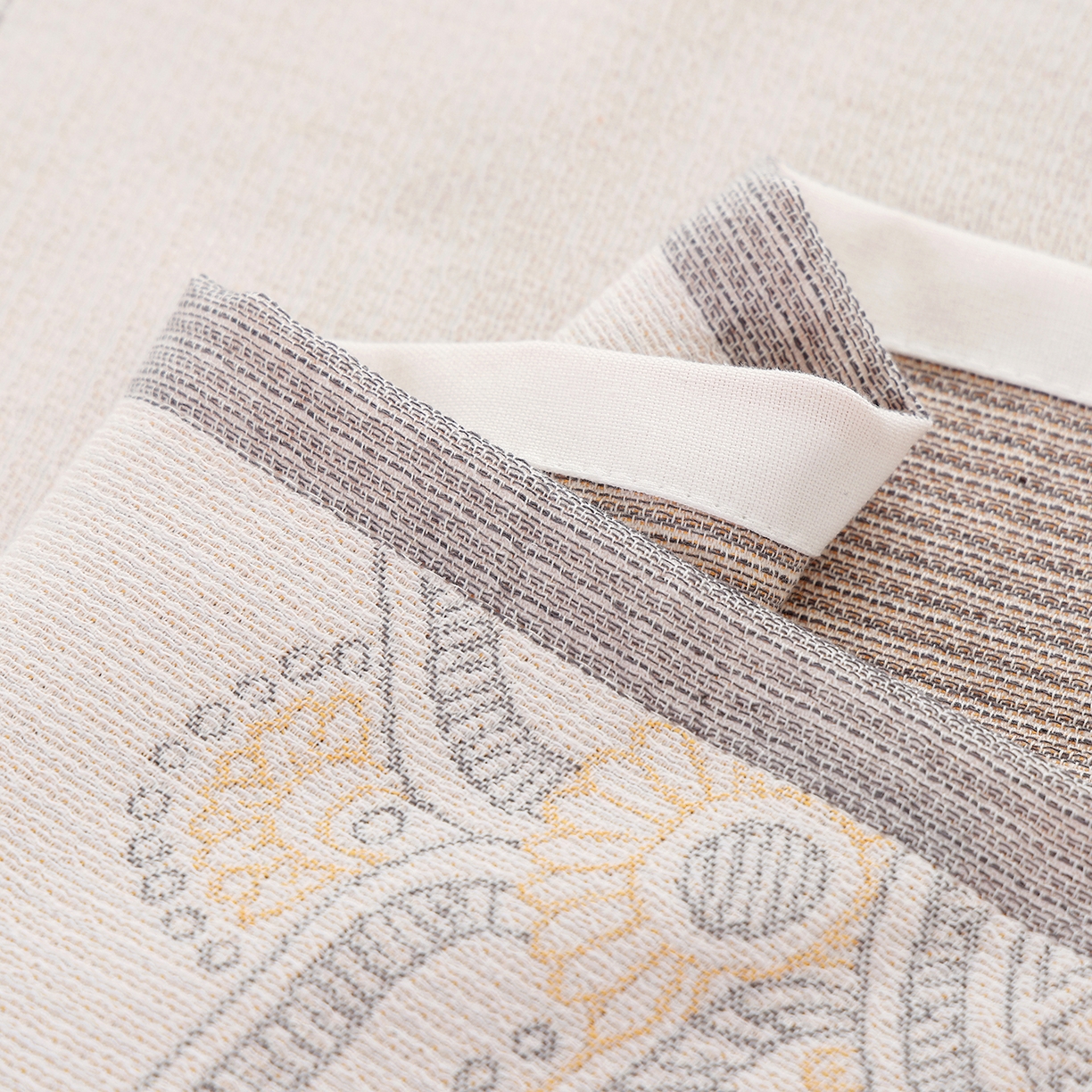 91家纺网 家纺一手货源 找家纺 朴尔家纺-毛巾被 2026新品多彩棉素雅色织提花纯棉纱布枕巾 洛拉