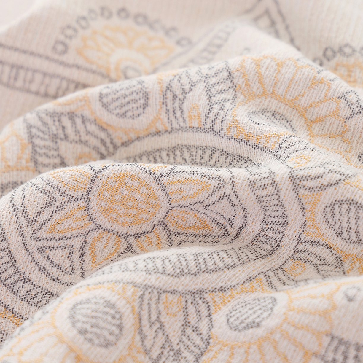 91家纺网 家纺一手货源 找家纺 朴尔家纺-毛巾被 2026新品多彩棉素雅色织提花纯棉纱布枕巾 洛拉