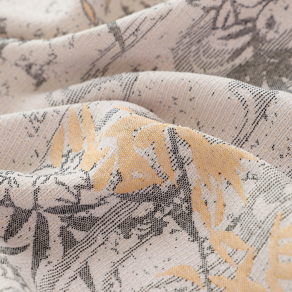 91家纺网 家纺一手货源 找家纺 朴尔家纺-毛巾被 2026新品多彩棉素雅色织提花纯棉纱布枕巾 月华韵