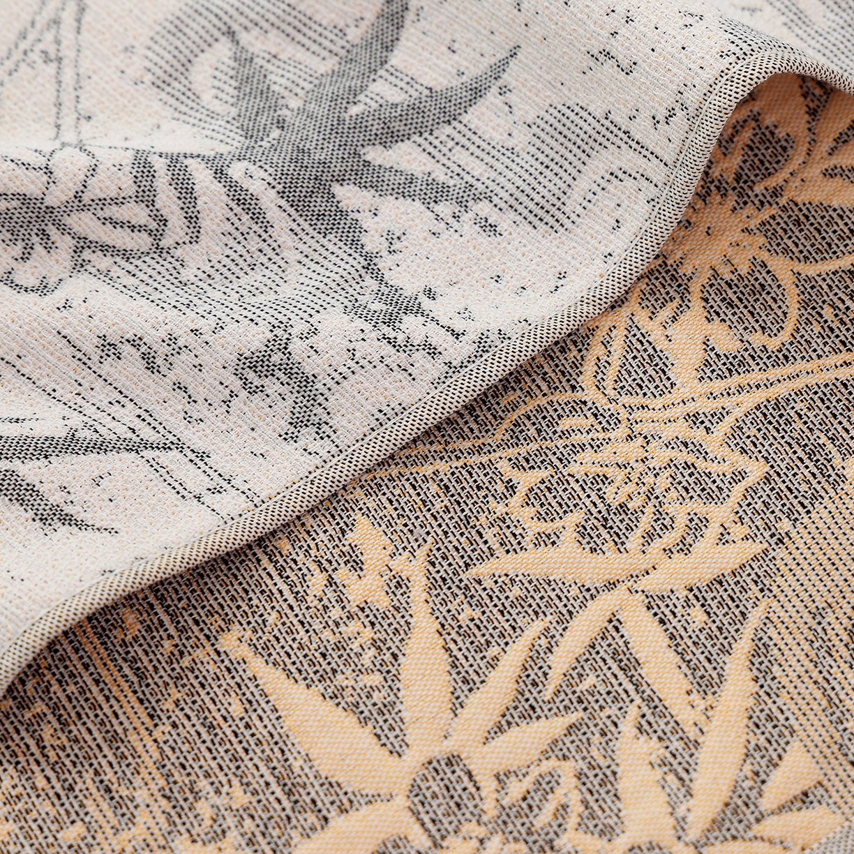 91家纺网 家纺一手货源 找家纺 朴尔家纺-毛巾被 2026新品多彩棉素雅色织提花纯棉纱布枕巾 月华韵