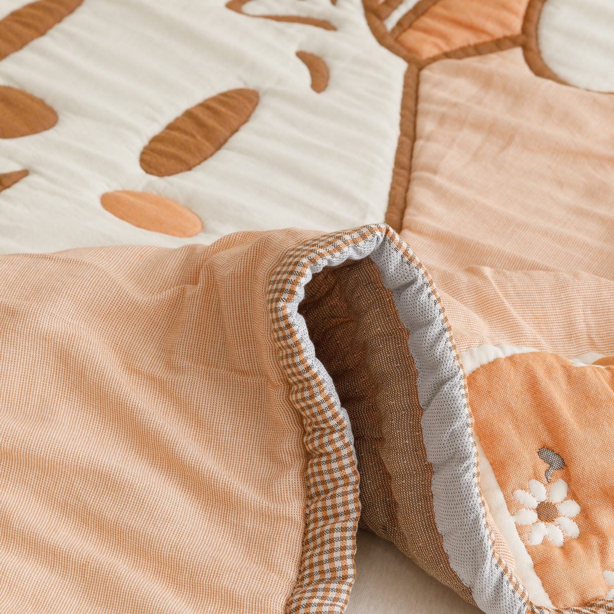 91家纺网 家纺一手货源 找家纺 朴尔家纺-毛巾被 2026新品纯棉云朵棉卡通独版十层加厚纱布泡芙被毛巾被 绅士兔先生