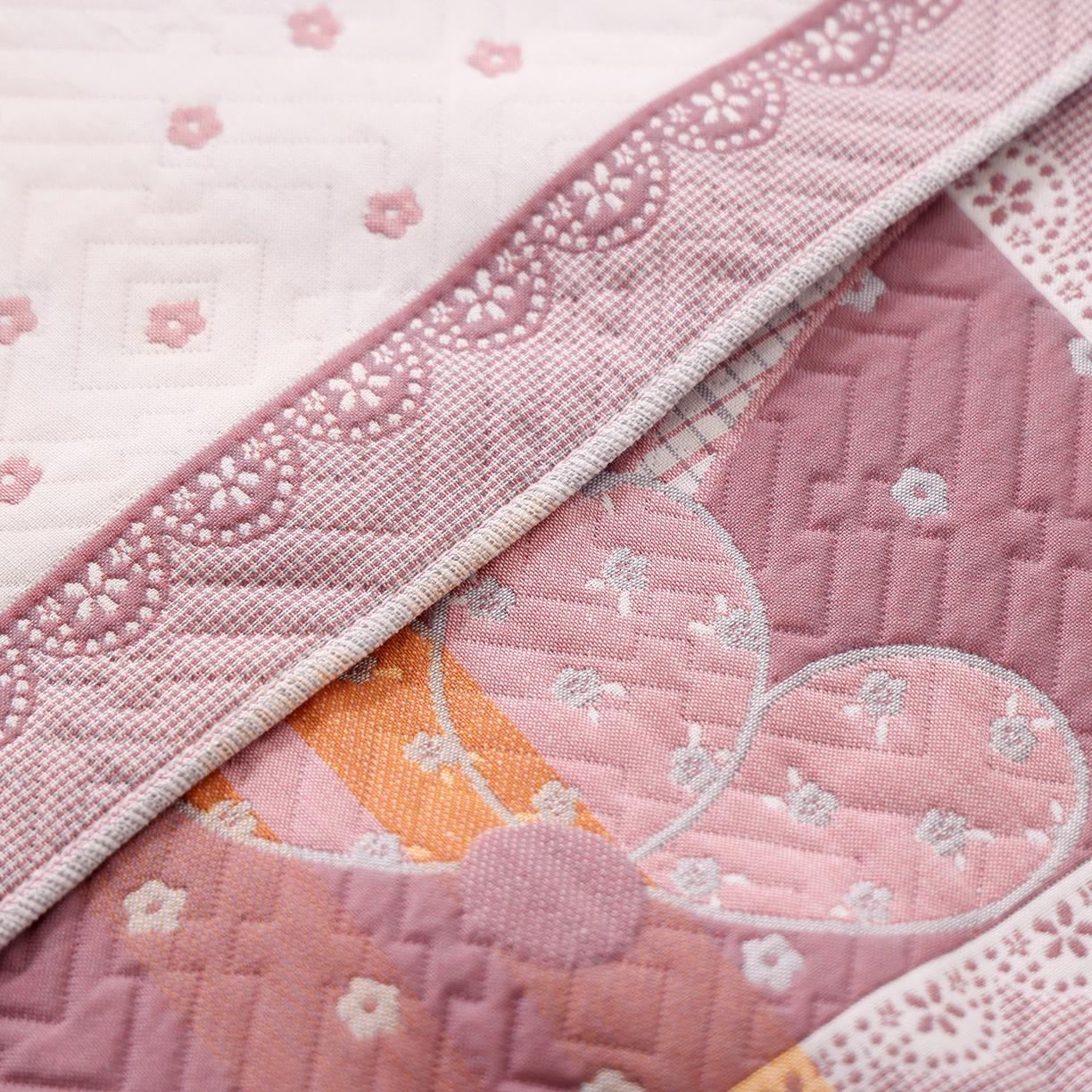 91家纺网 家纺一手货源 找家纺 （总）朴尔家纺-毛巾被 2026新品小清新纯棉色织高密多层纱布枕巾