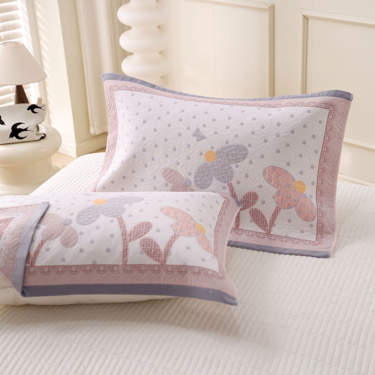 91家纺网 家纺一手货源 找家纺 （总）朴尔家纺-毛巾被 2026新品小清新纯棉色织高密多层纱布枕巾