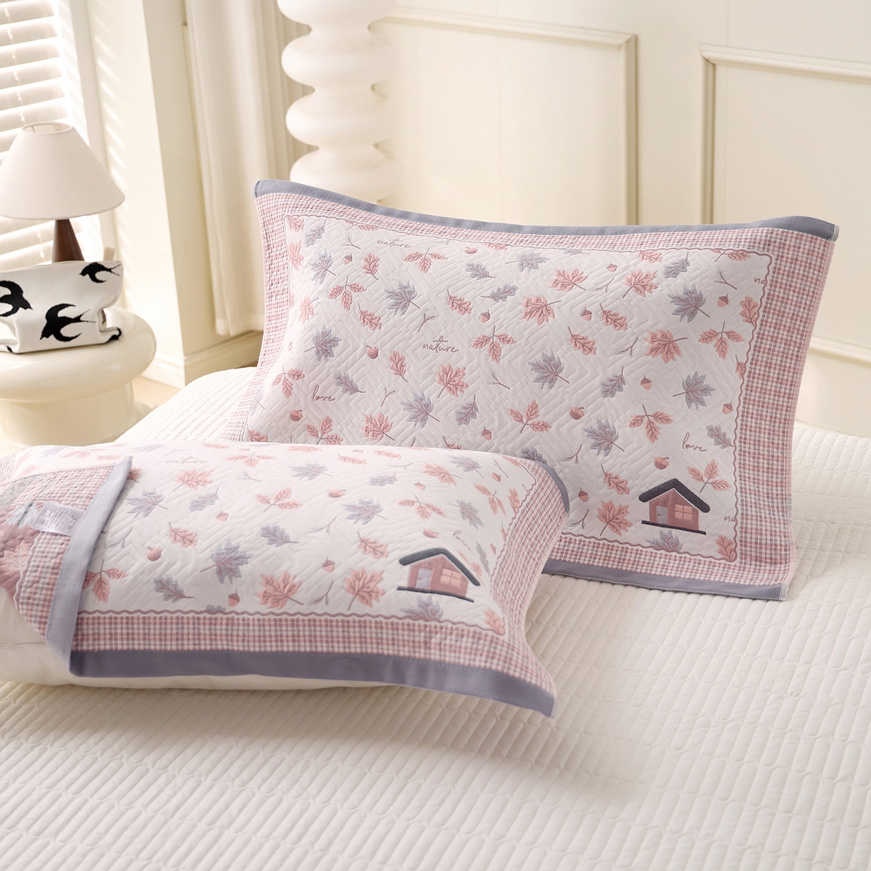 91家纺网 家纺一手货源 找家纺 （总）朴尔家纺-毛巾被 2026新品小清新纯棉色织高密多层纱布枕巾