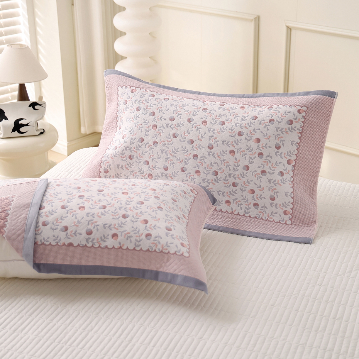 91家纺网 家纺一手货源 找家纺 （总）朴尔家纺-毛巾被 2026新品小清新纯棉色织高密多层纱布枕巾