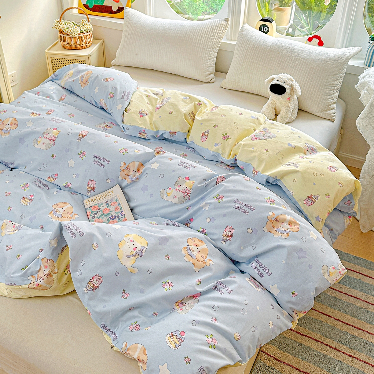 91家纺网 家纺一手货源 找家纺 （总）佳汐蓝家纺 2026新款全棉纯棉加厚13376印花单品被套 被套单件