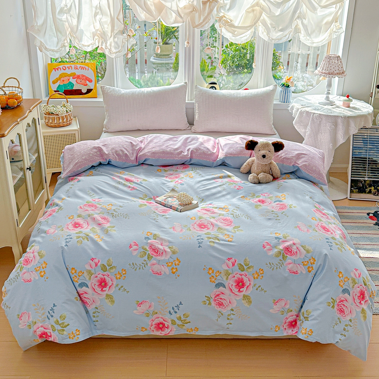 91家纺网 家纺一手货源 找家纺 （总）佳汐蓝家纺 2026新款全棉纯棉加厚13376印花单品被套 被套单件