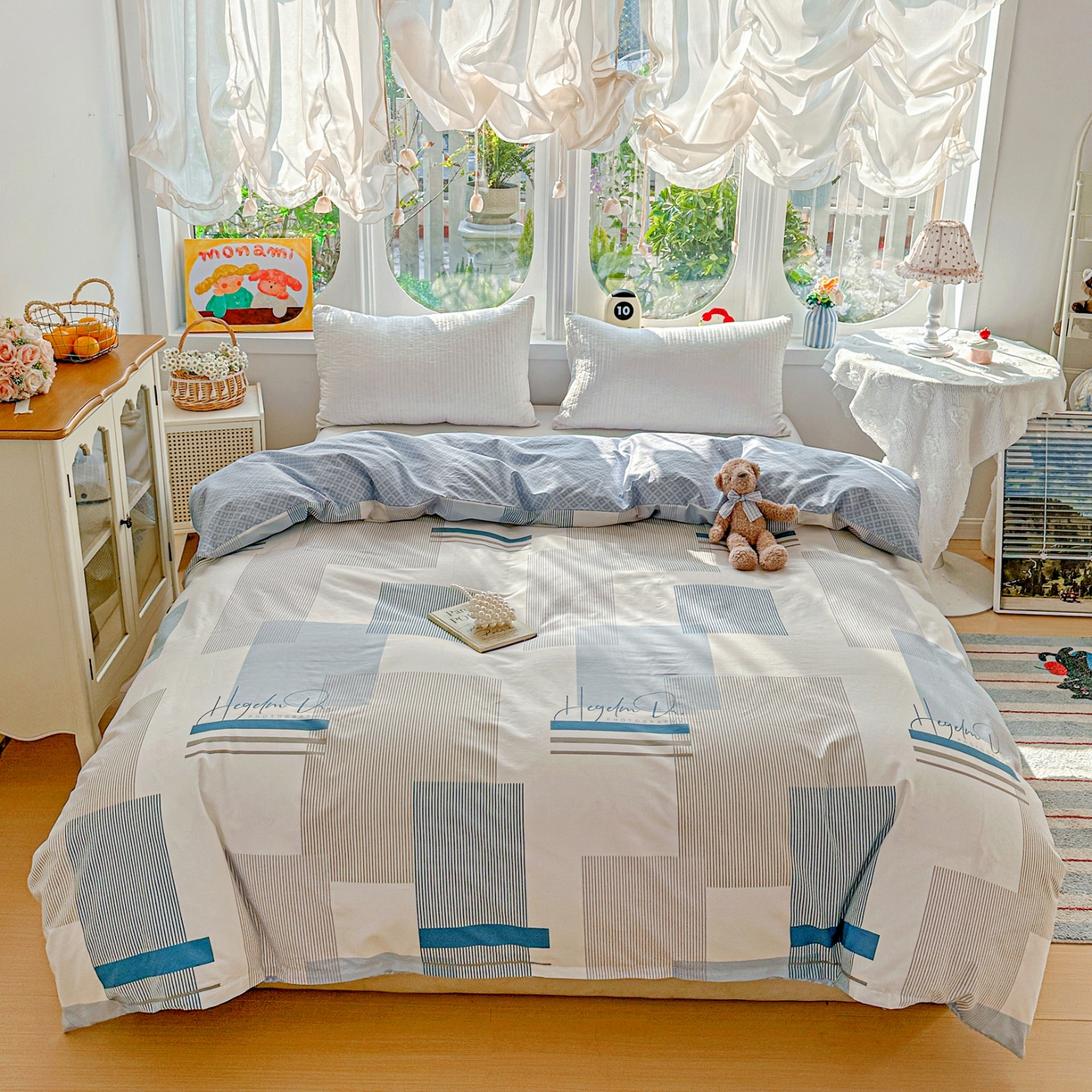 91家纺网 家纺一手货源 找家纺 （总）佳汐蓝家纺 2026新款全棉纯棉加厚13376印花单品被套 被套单件