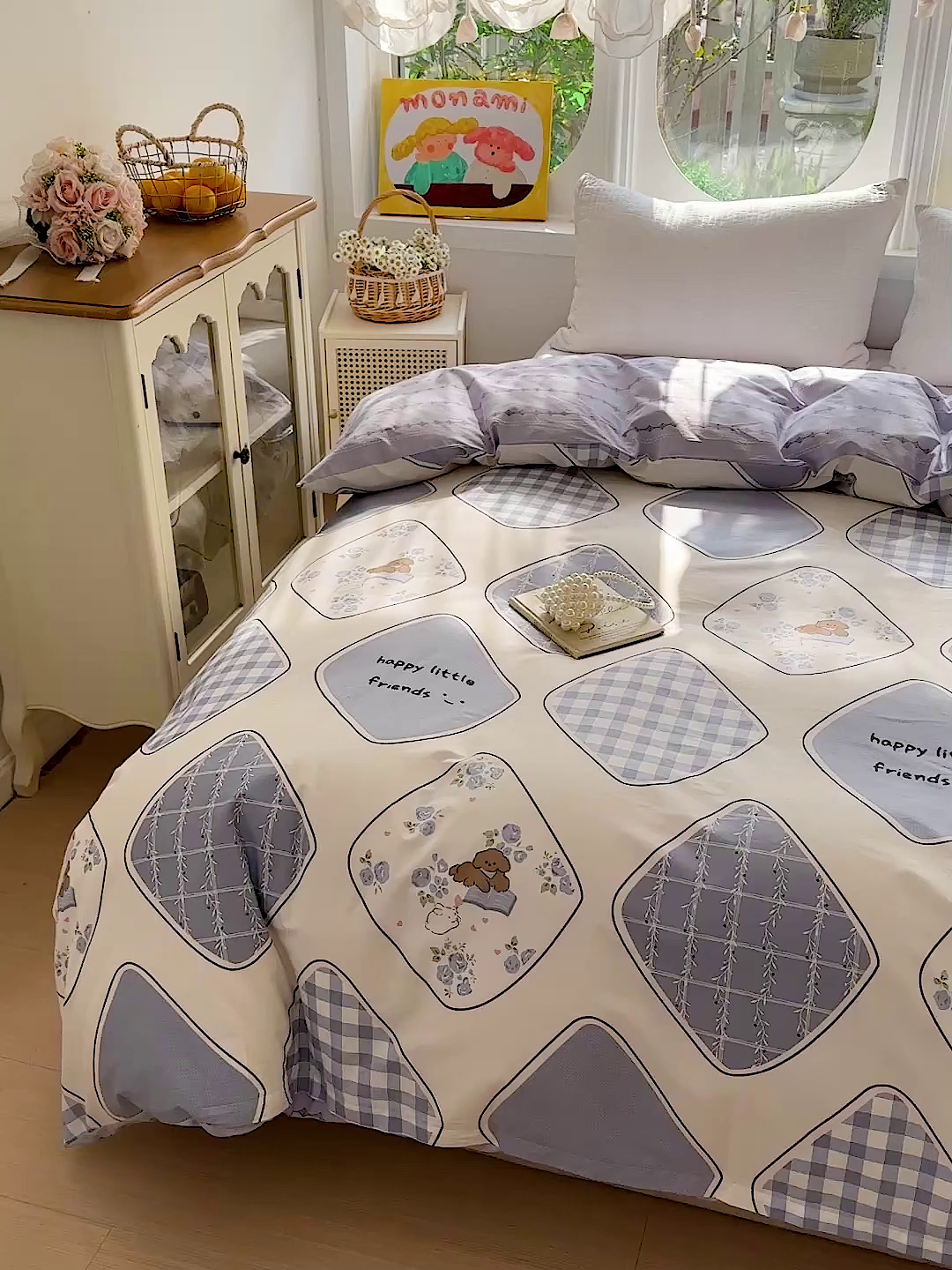 91家纺网 家纺一手货源 找家纺 佳汐蓝家纺 2026新款全棉纯棉加厚13376印花单品被套 被套单件 乐园