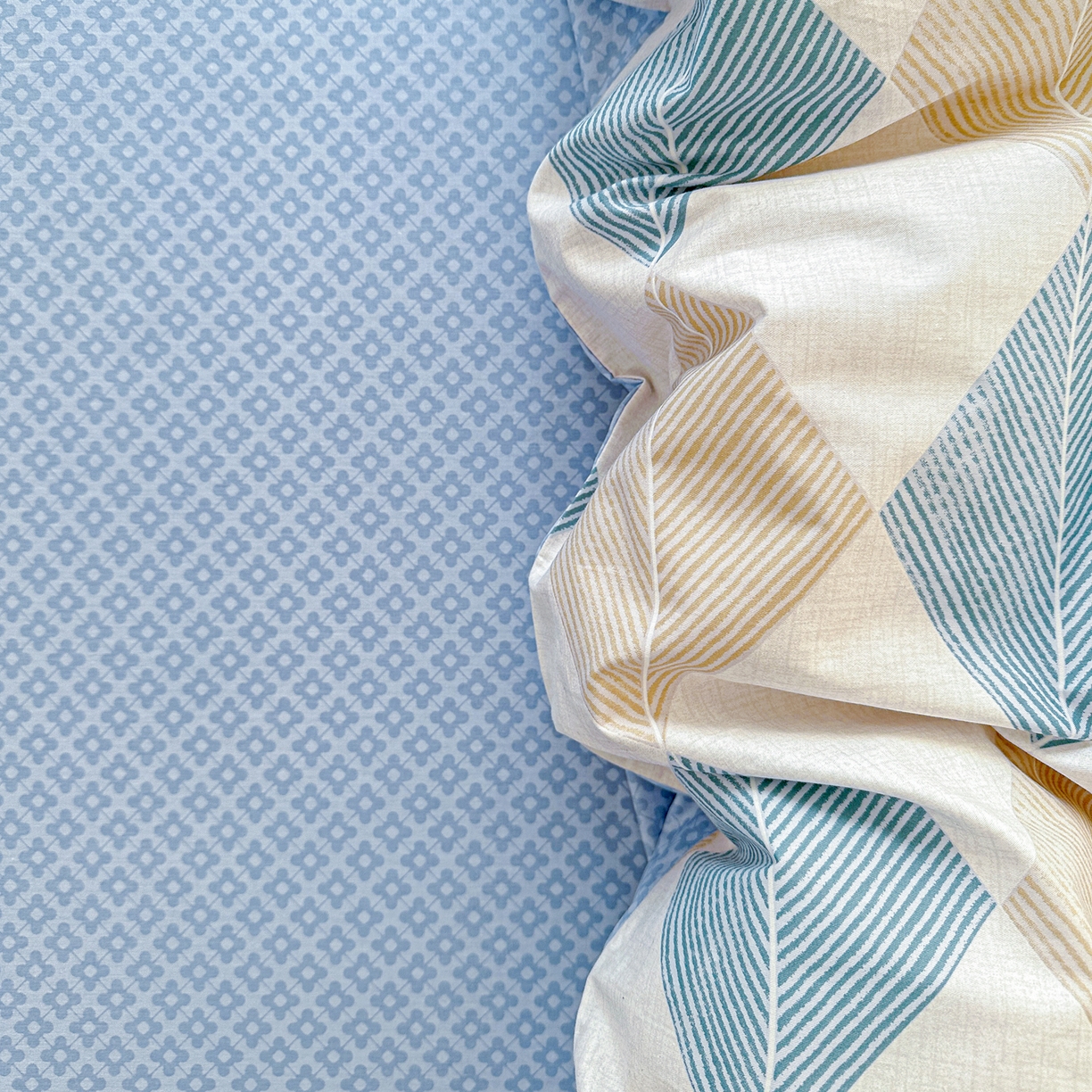 91家纺网 家纺一手货源 找家纺 佳汐蓝家纺 2026新款全棉纯棉加厚13376印花单品被套 被套单件 菱形世界