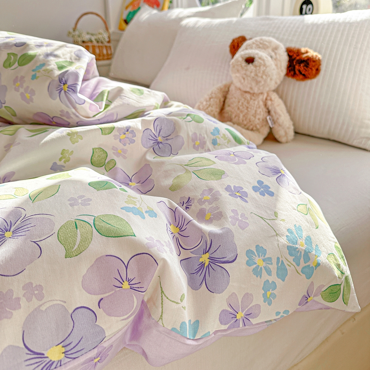 91家纺网 家纺一手货源 找家纺 佳汐蓝家纺 2026新款全棉纯棉加厚13376印花单品被套 被套单件 洛香