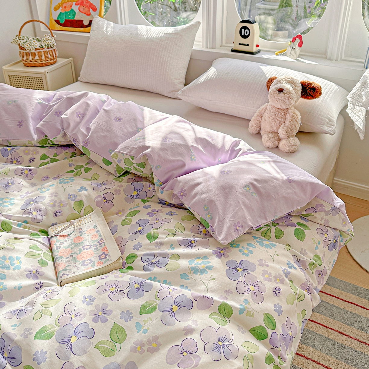 91家纺网 家纺一手货源 找家纺 佳汐蓝家纺 2026新款全棉纯棉加厚13376印花单品被套 被套单件 洛香