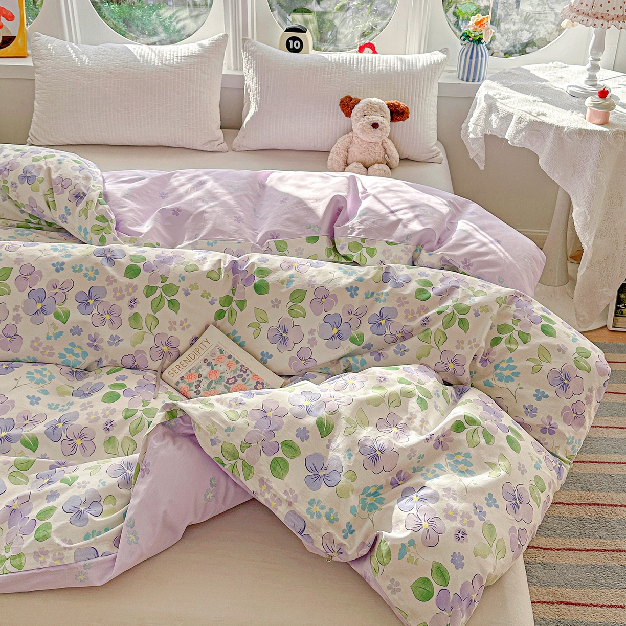 91家纺网 家纺一手货源 找家纺 佳汐蓝家纺 2026新款全棉纯棉加厚13376印花单品被套 被套单件 洛香