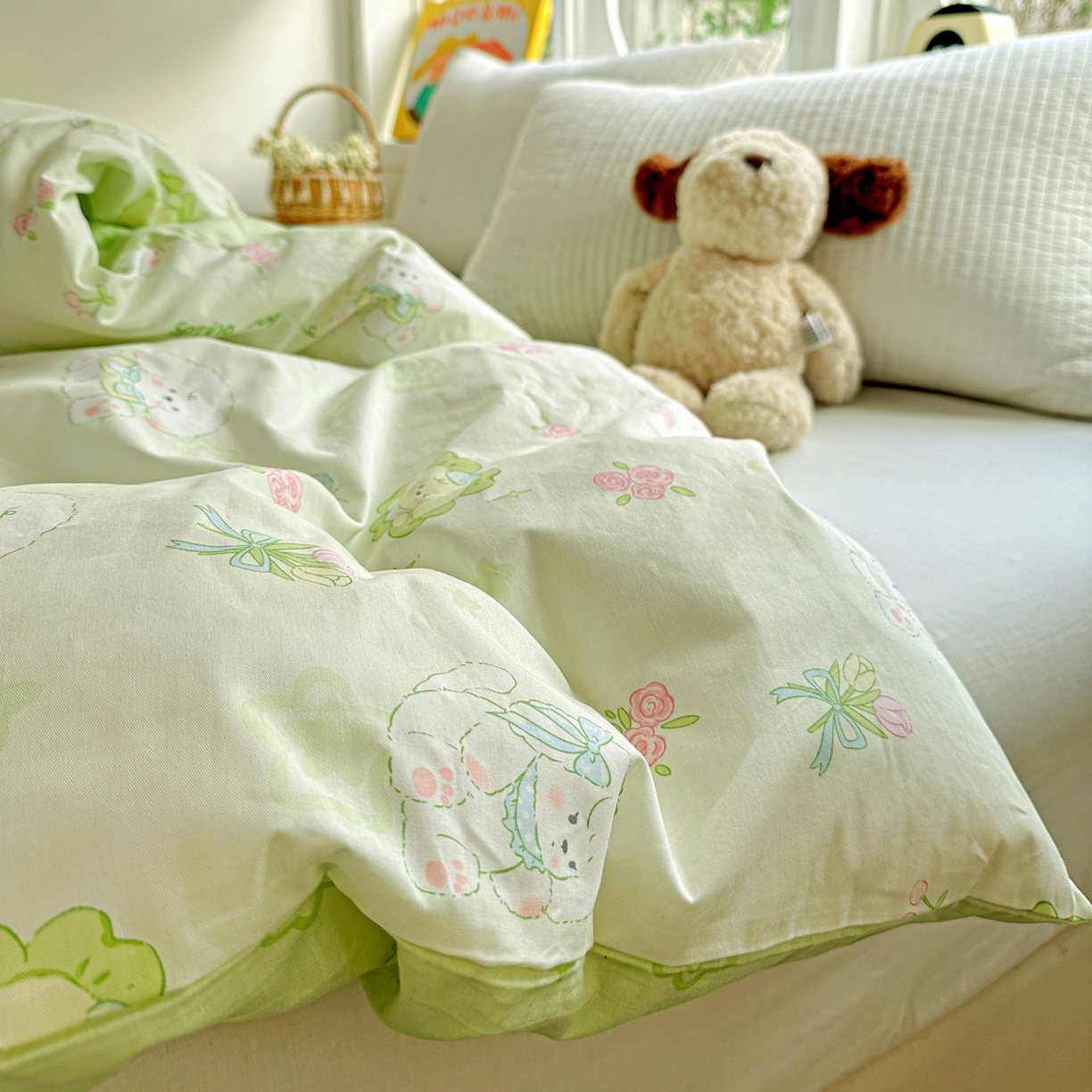 91家纺网 家纺一手货源 找家纺 佳汐蓝家纺 2026新款全棉纯棉加厚13376印花单品被套 被套单件 米亚