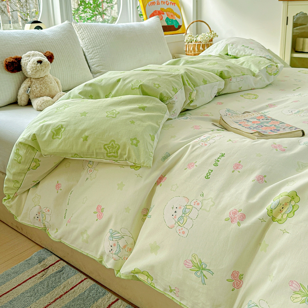 91家纺网 家纺一手货源 找家纺 佳汐蓝家纺 2026新款全棉纯棉加厚13376印花单品被套 被套单件 米亚