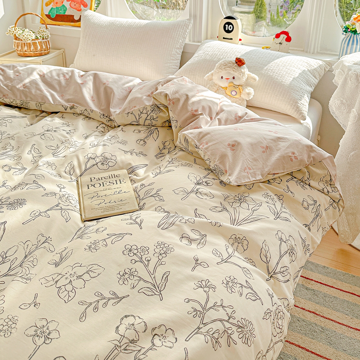 91家纺网 家纺一手货源 找家纺 佳汐蓝家纺 2026新款全棉纯棉加厚13376印花单品被套 被套单件 沫恋