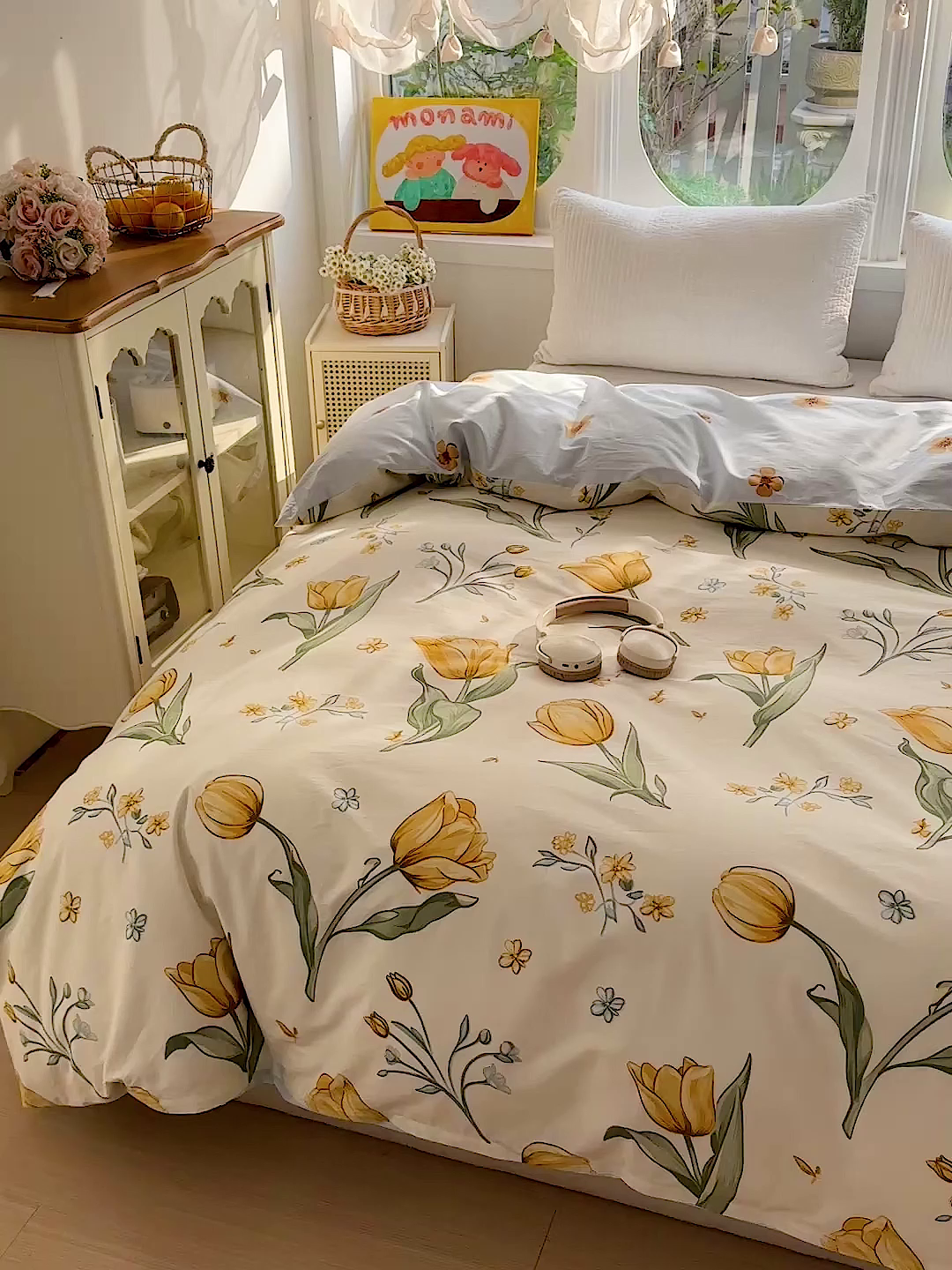 91家纺网 家纺一手货源 找家纺 佳汐蓝家纺 2026新款全棉纯棉加厚13376印花单品被套 被套单件 沐浴暖阳