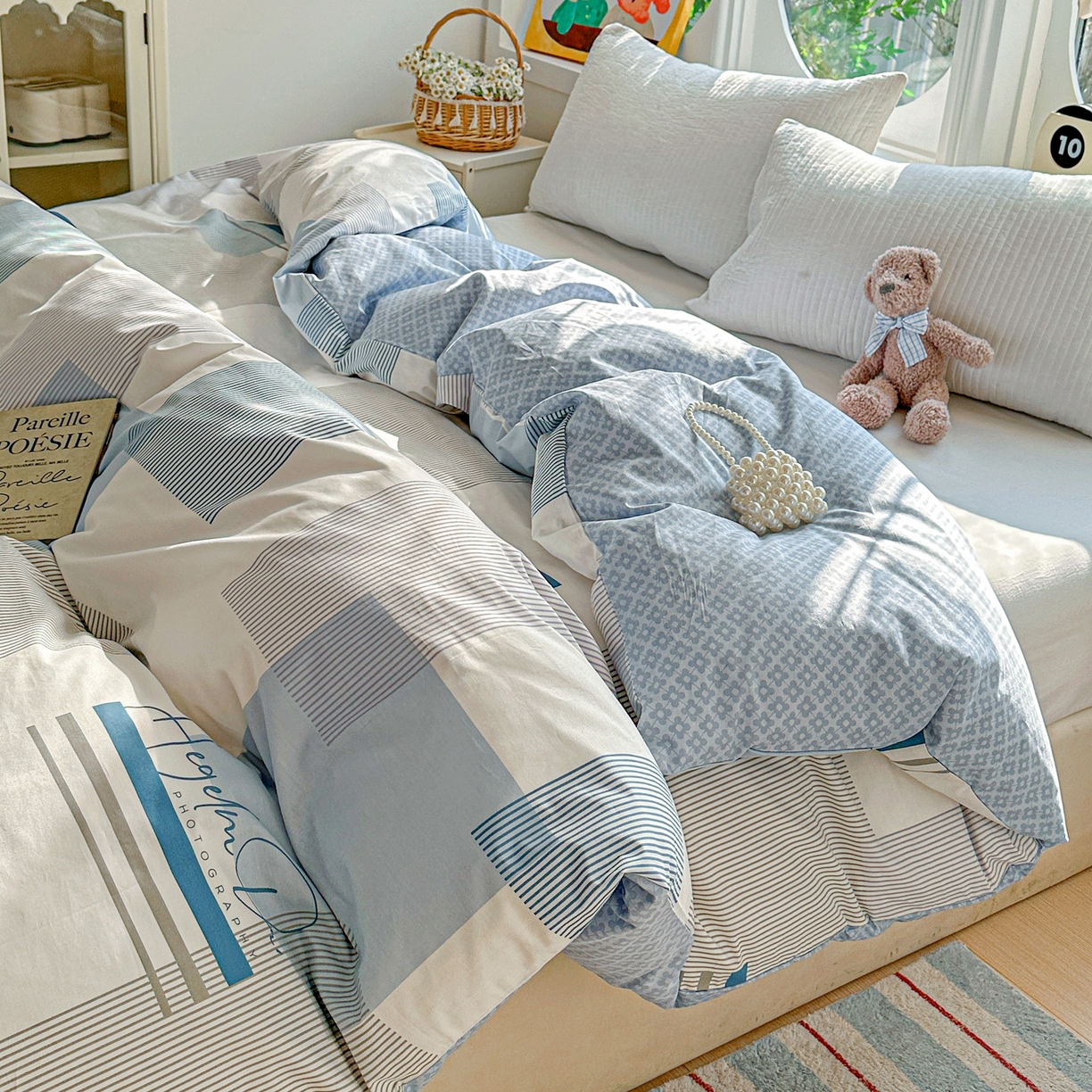 91家纺网 家纺一手货源 找家纺 佳汐蓝家纺 2026新款全棉纯棉加厚13376印花单品被套 被套单件 平行世界