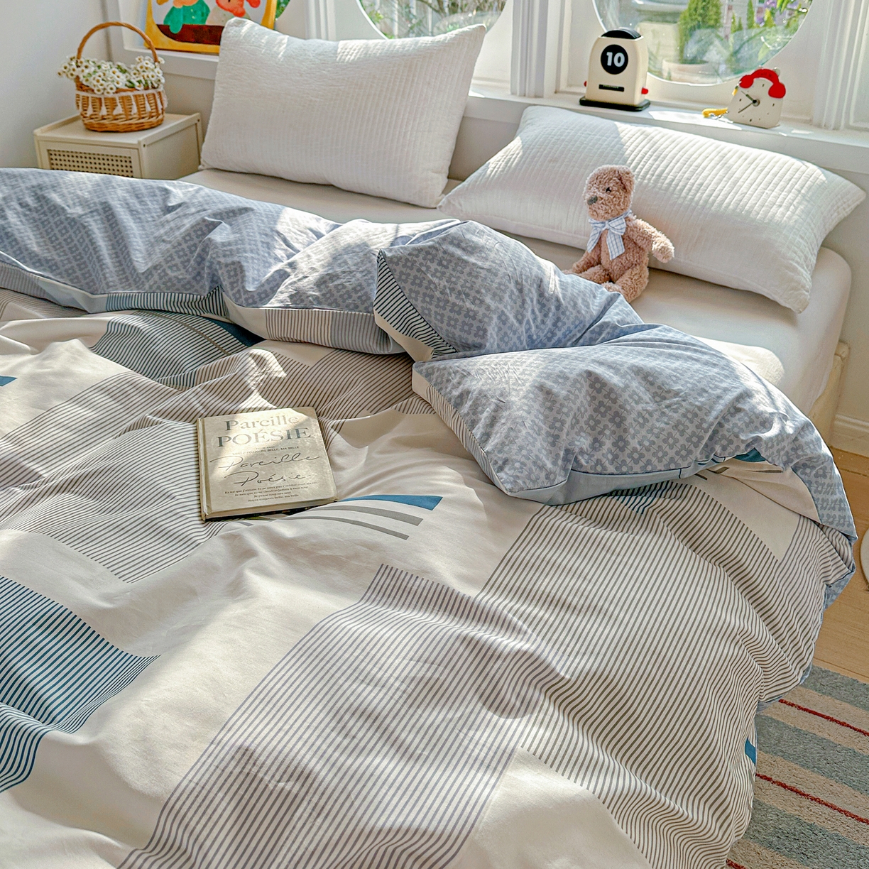 91家纺网 家纺一手货源 找家纺 佳汐蓝家纺 2026新款全棉纯棉加厚13376印花单品被套 被套单件 平行世界