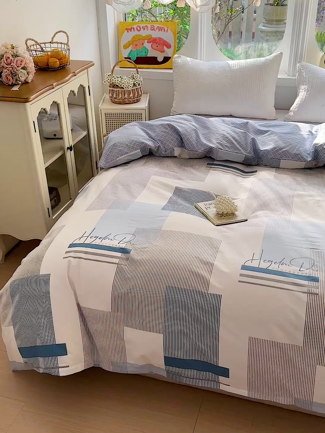 91家纺网 家纺一手货源 找家纺 佳汐蓝家纺 2026新款全棉纯棉加厚13376印花单品被套 被套单件 平行世界