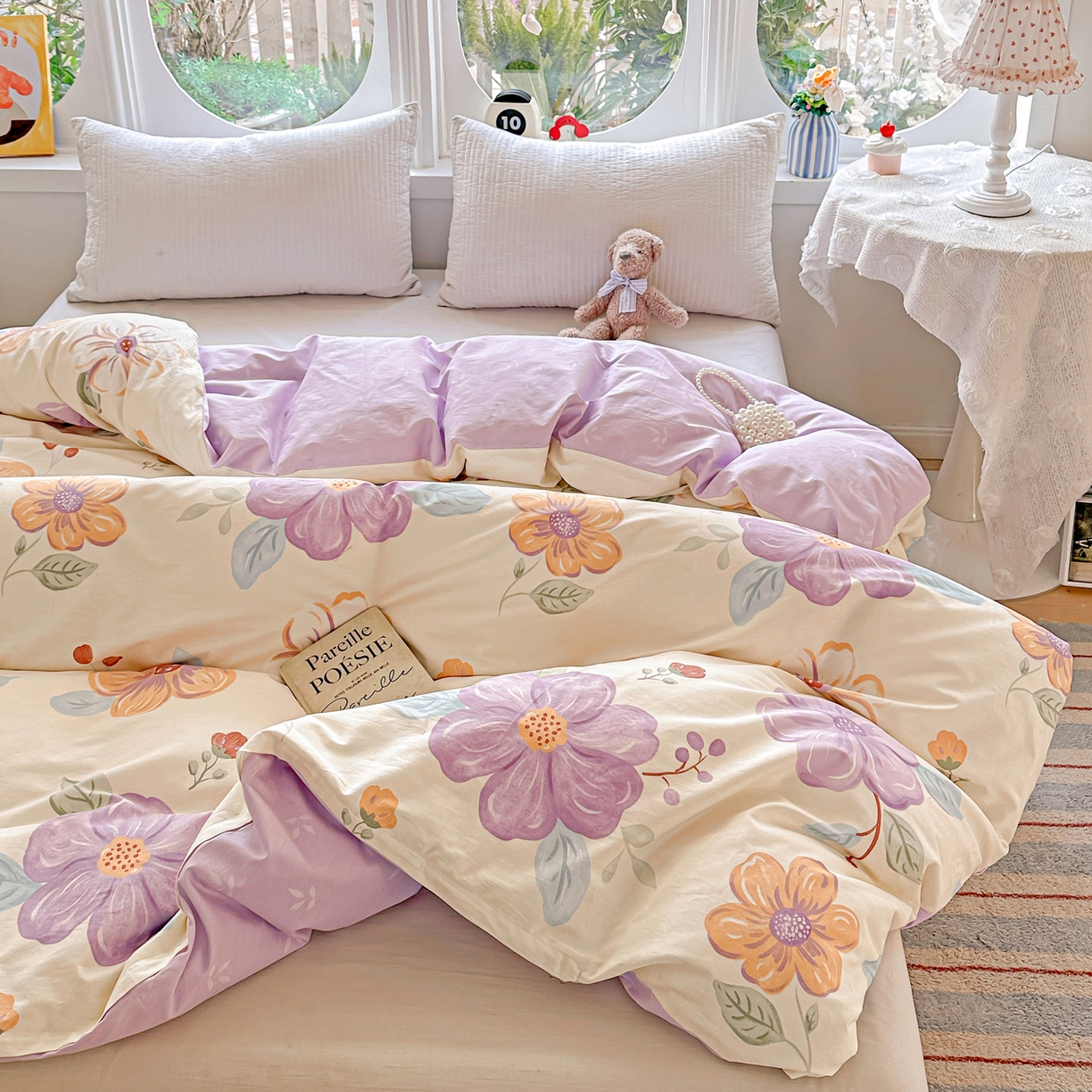 91家纺网 家纺一手货源 找家纺 佳汐蓝家纺 2026新款全棉纯棉加厚13376印花单品被套 被套单件 心怡如初