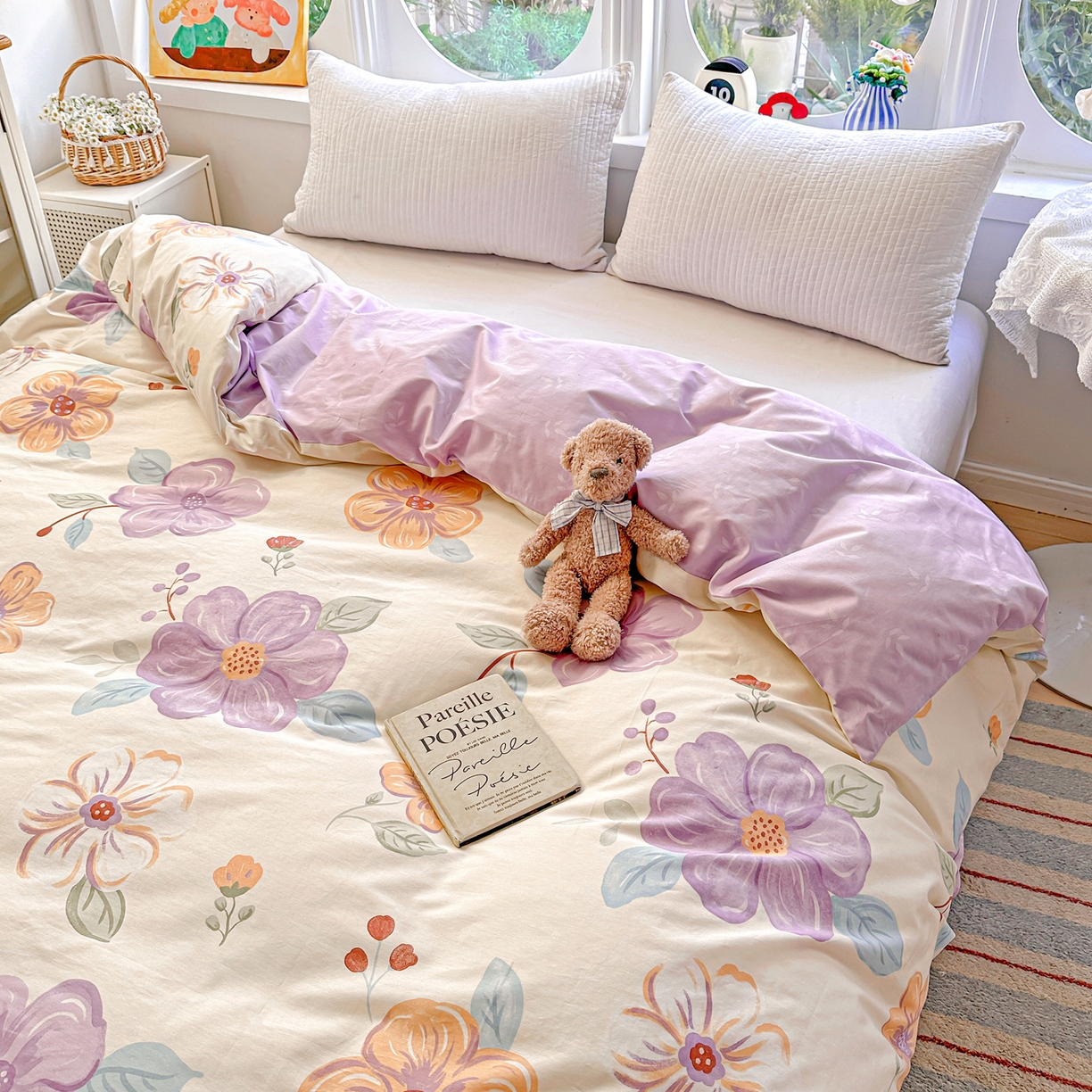 91家纺网 家纺一手货源 找家纺 佳汐蓝家纺 2026新款全棉纯棉加厚13376印花单品被套 被套单件 心怡如初