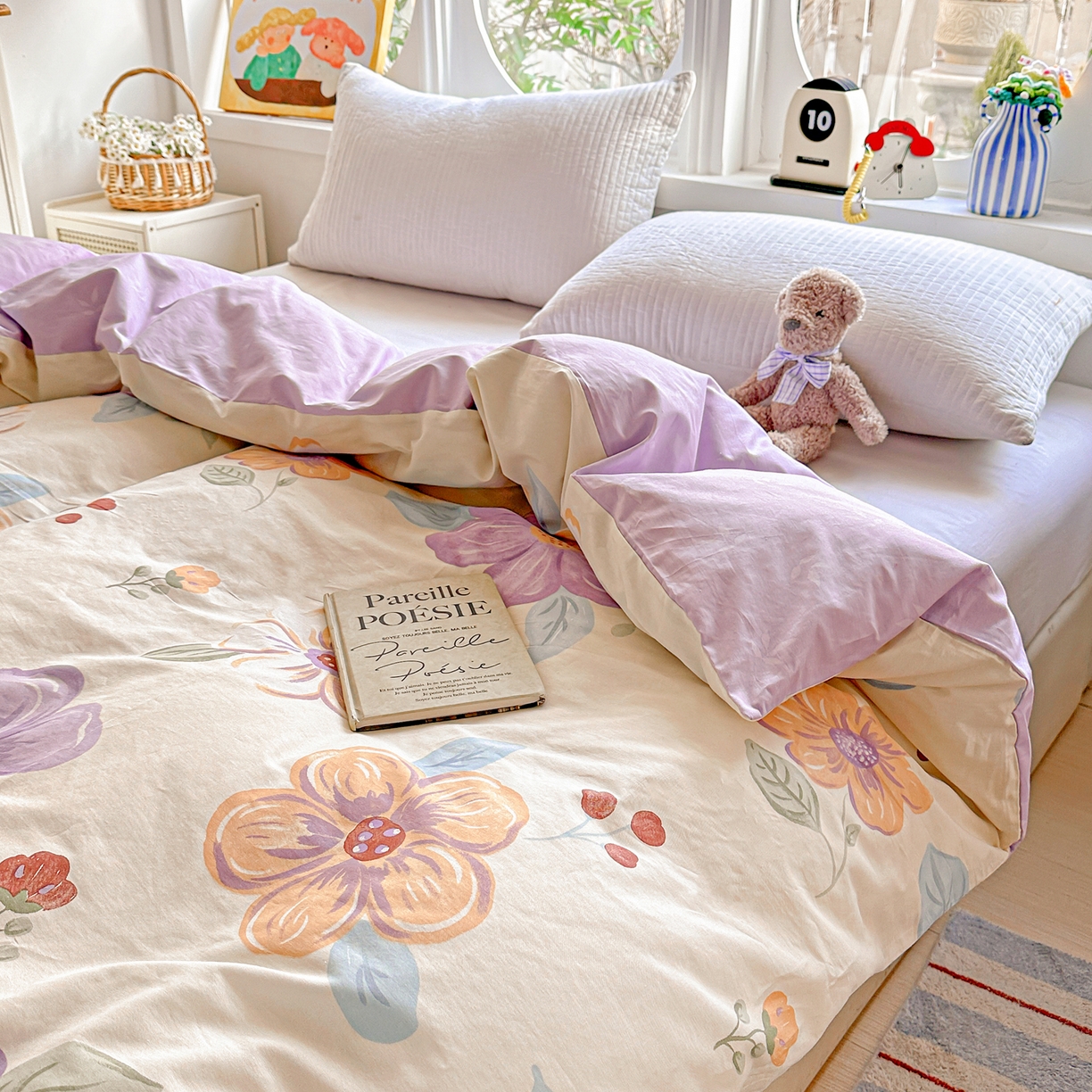 91家纺网 家纺一手货源 找家纺 佳汐蓝家纺 2026新款全棉纯棉加厚13376印花单品被套 被套单件 心怡如初