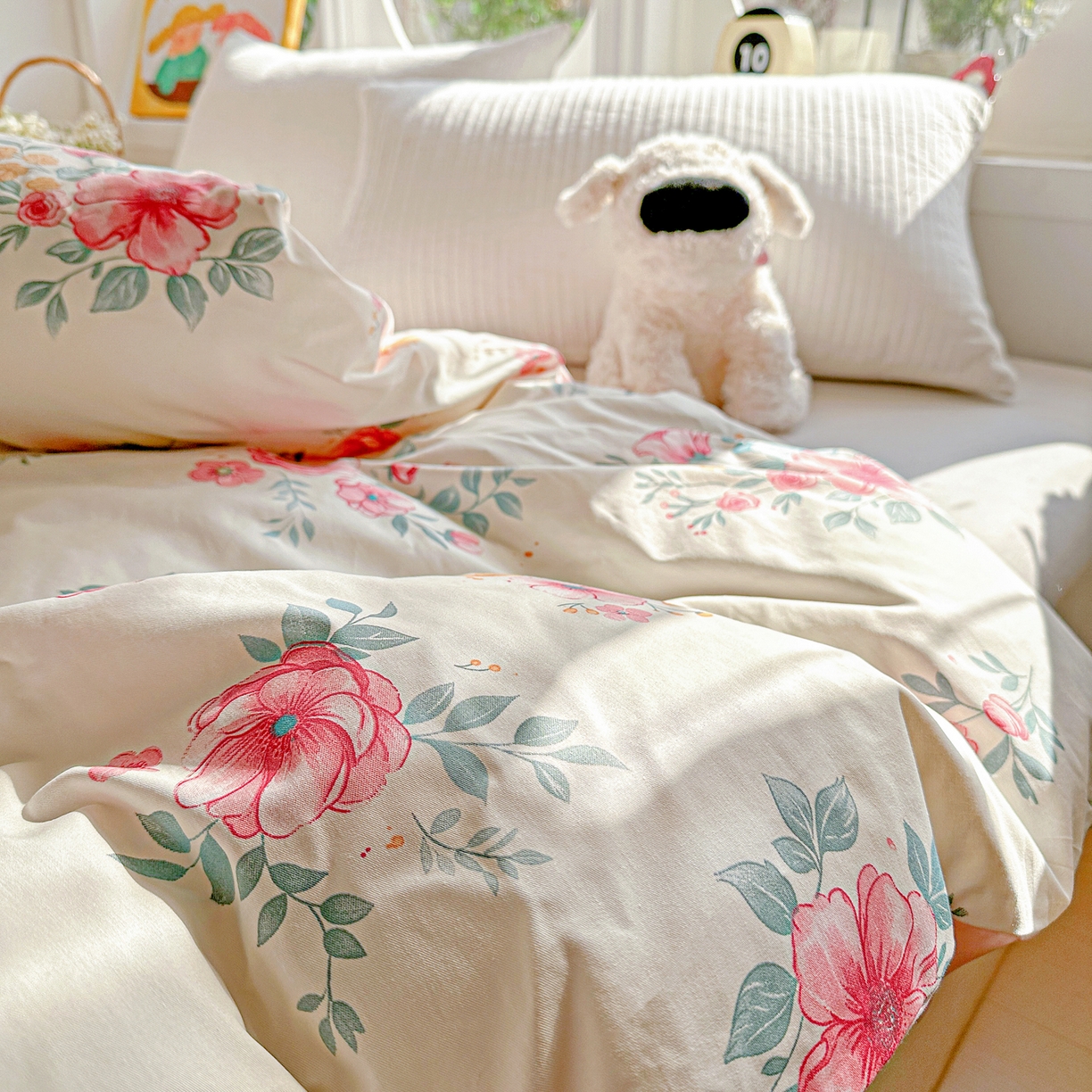 91家纺网 家纺一手货源 找家纺 佳汐蓝家纺 2026新款全棉纯棉加厚13376印花单品被套 被套单件 馨兰