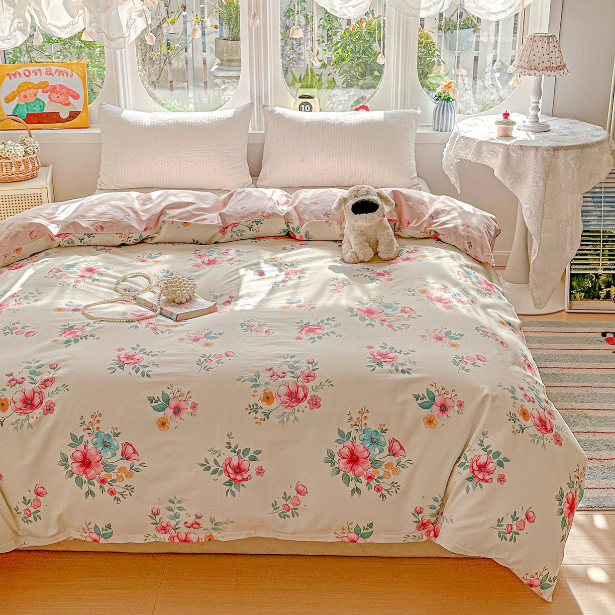 91家纺网 家纺一手货源 找家纺 佳汐蓝家纺 2026新款全棉纯棉加厚13376印花单品被套 被套单件 馨兰