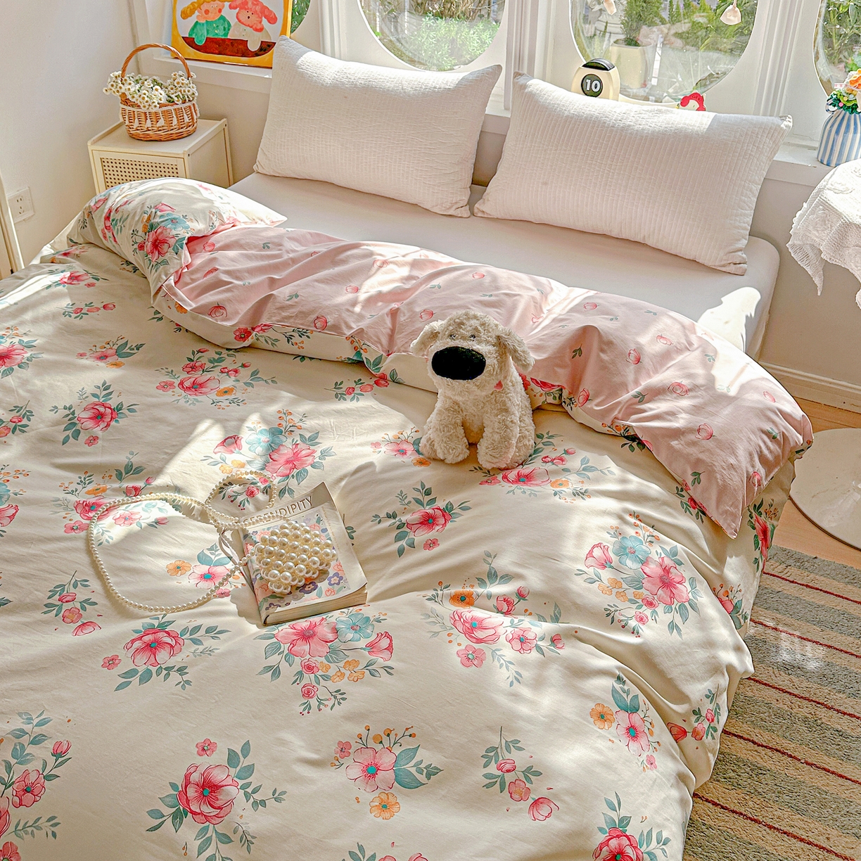 91家纺网 家纺一手货源 找家纺 佳汐蓝家纺 2026新款全棉纯棉加厚13376印花单品被套 被套单件 馨兰