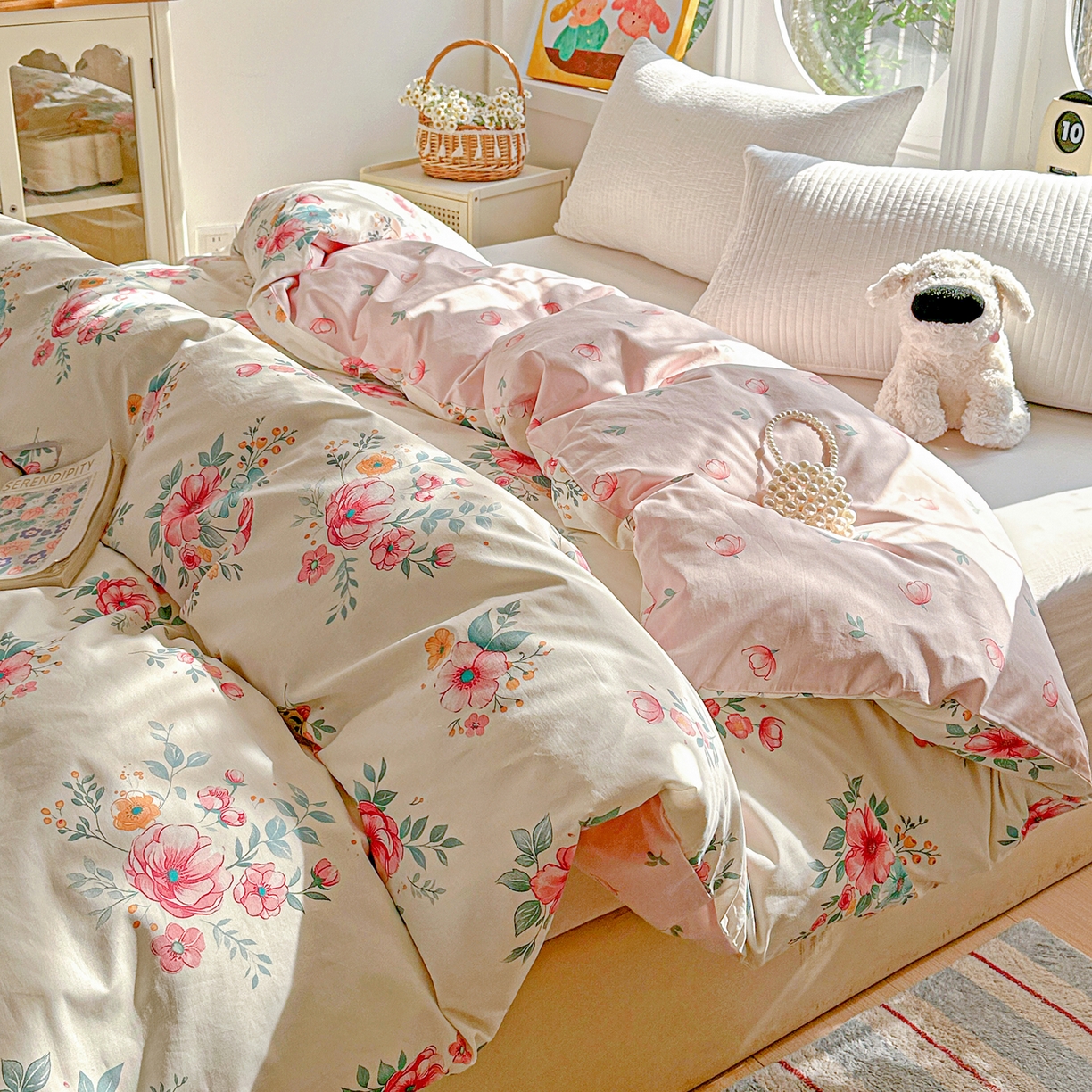 91家纺网 家纺一手货源 找家纺 佳汐蓝家纺 2026新款全棉纯棉加厚13376印花单品被套 被套单件 馨兰