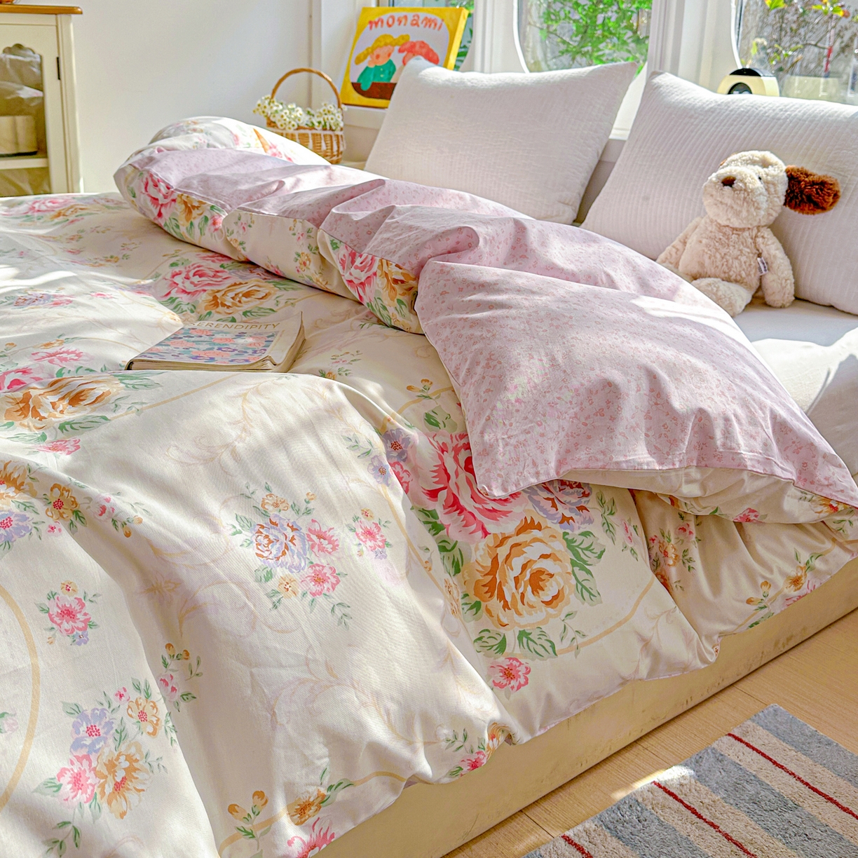 91家纺网 家纺一手货源 找家纺 佳汐蓝家纺 2026新款全棉纯棉加厚13376印花单品被套 被套单件 杏雨寻春