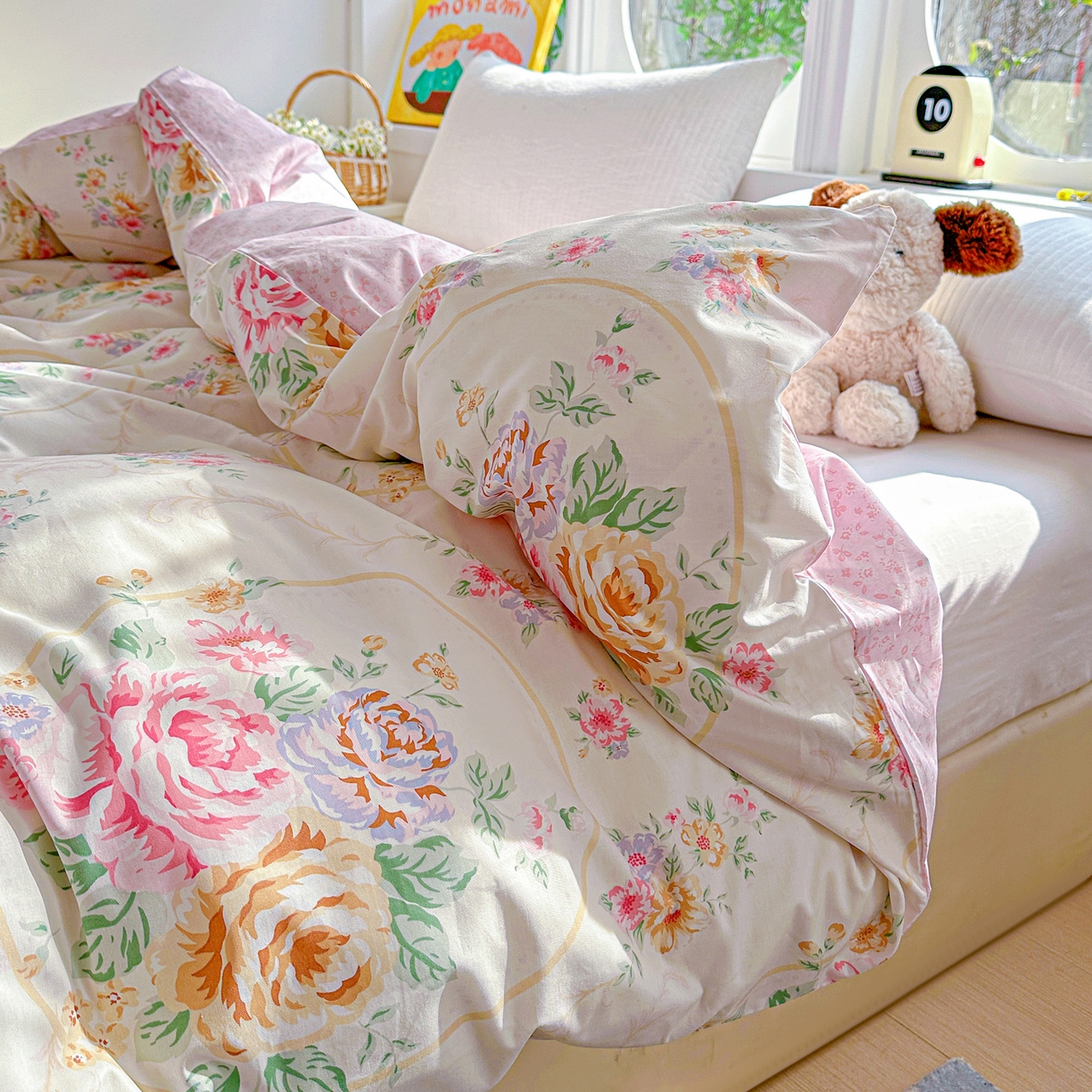 91家纺网 家纺一手货源 找家纺 佳汐蓝家纺 2026新款全棉纯棉加厚13376印花单品被套 被套单件 杏雨寻春