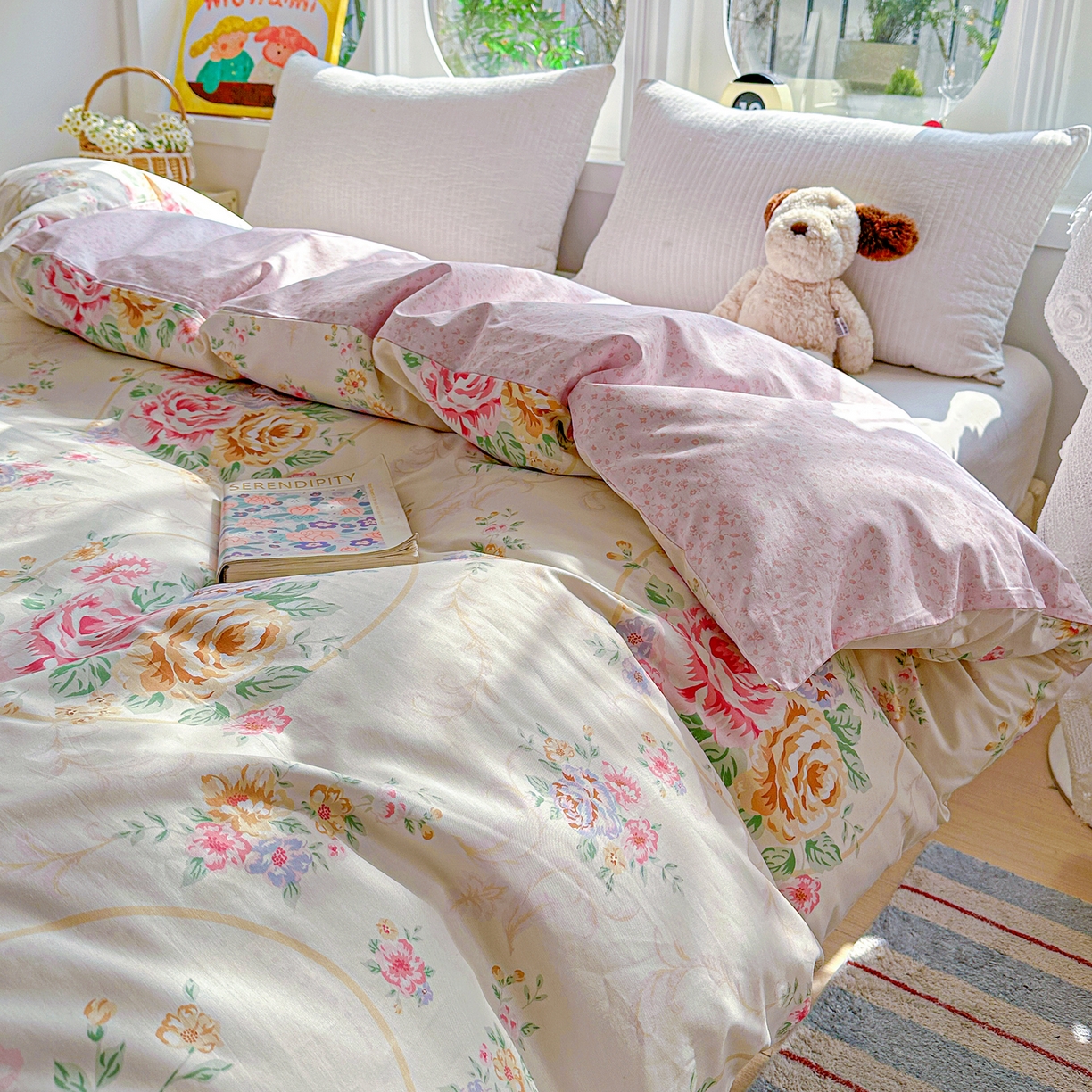 91家纺网 家纺一手货源 找家纺 佳汐蓝家纺 2026新款全棉纯棉加厚13376印花单品被套 被套单件 杏雨寻春