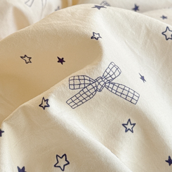 91家纺网 家纺一手货源 找家纺 逸林家纺《原希尔顿逸林》 2026新款春款古法水洗棉法式立体全棉花边拼接款四件套学生三件套单品被套枕套 雨沫