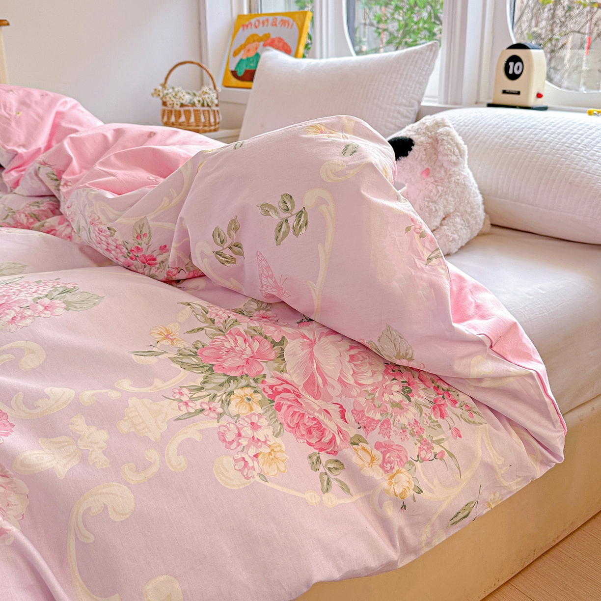 91家纺网 家纺一手货源 找家纺 佳汐蓝家纺 2026新款全棉纯棉加厚13376印花单品被套 被套单件 嫣语花开