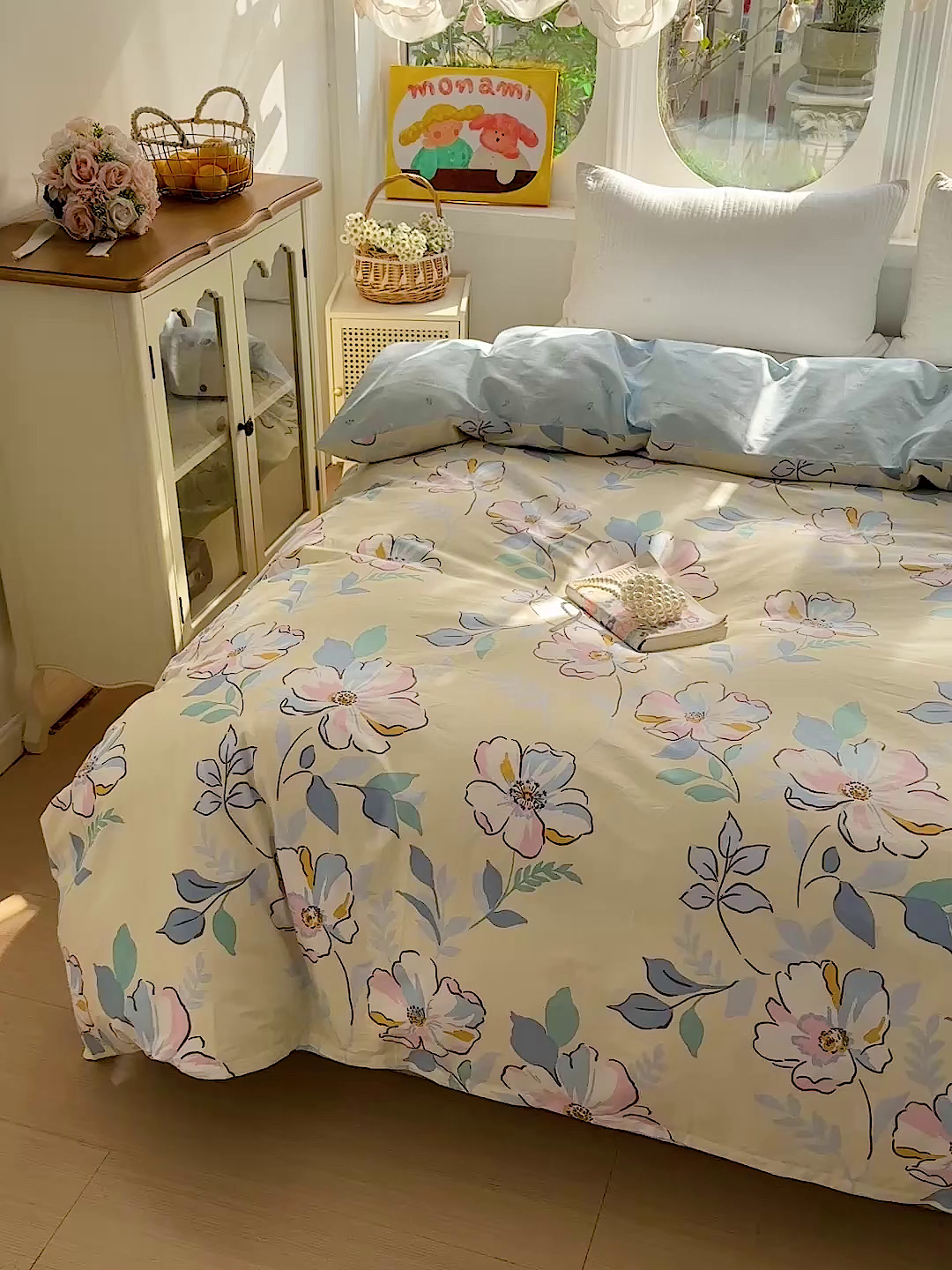 91家纺网 家纺一手货源 找家纺 佳汐蓝家纺 2026新款全棉纯棉加厚13376印花单品被套 被套单件 叶玲珑