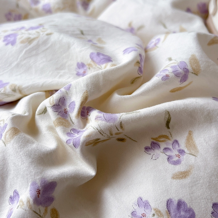 91家纺网 家纺一手货源 找家纺 逸林家纺《原希尔顿逸林》 2026新款春款古法水洗棉法式全棉花边四件套森系花边款四件套 莉莉安