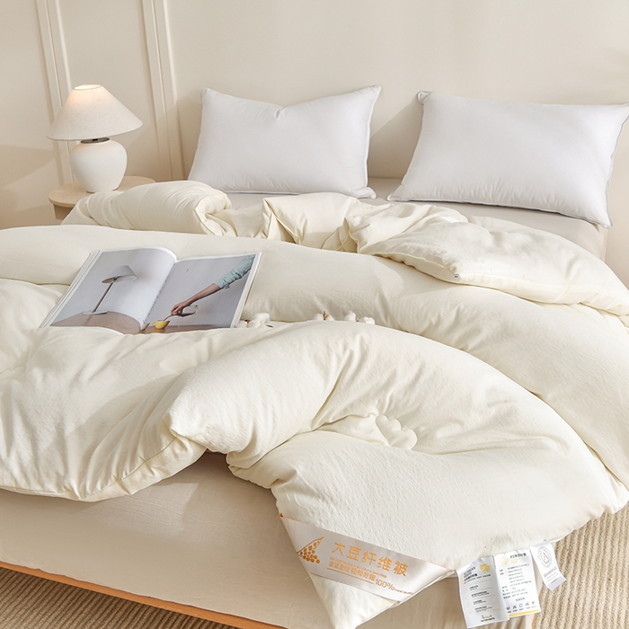 91家纺网 家纺一手货源 找家纺 （总）犇牛仓储供应链 2026新款双层纱大豆纤维被冬被夏被儿童被被子被芯