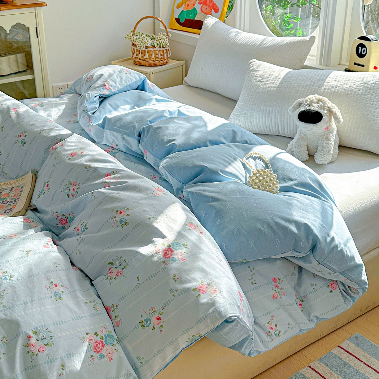 91家纺网 家纺一手货源 找家纺 佳汐蓝家纺 2026新款全棉纯棉加厚13376印花单品被套 被套单件 优朵蔓