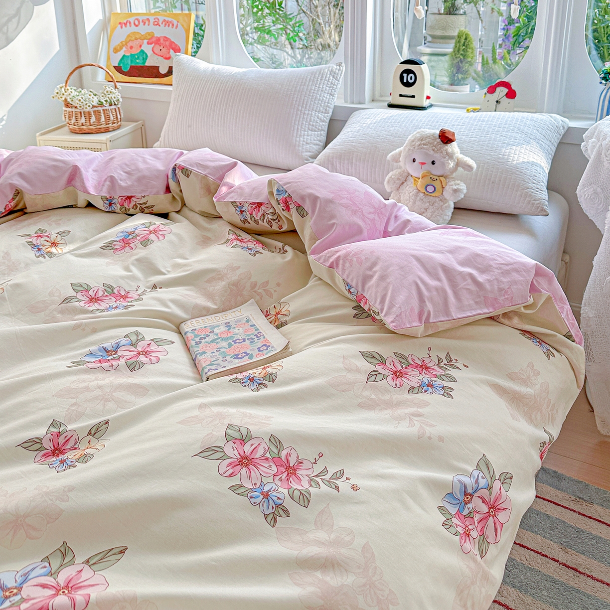 91家纺网 家纺一手货源 找家纺 佳汐蓝家纺 2026新款全棉纯棉加厚13376印花单品被套 被套单件 玉兰芬芳