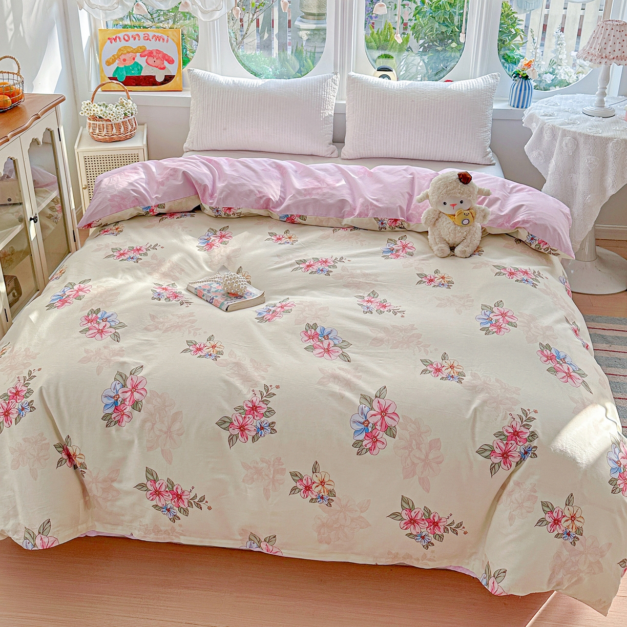 91家纺网 家纺一手货源 找家纺 佳汐蓝家纺 2026新款全棉纯棉加厚13376印花单品被套 被套单件 玉兰芬芳