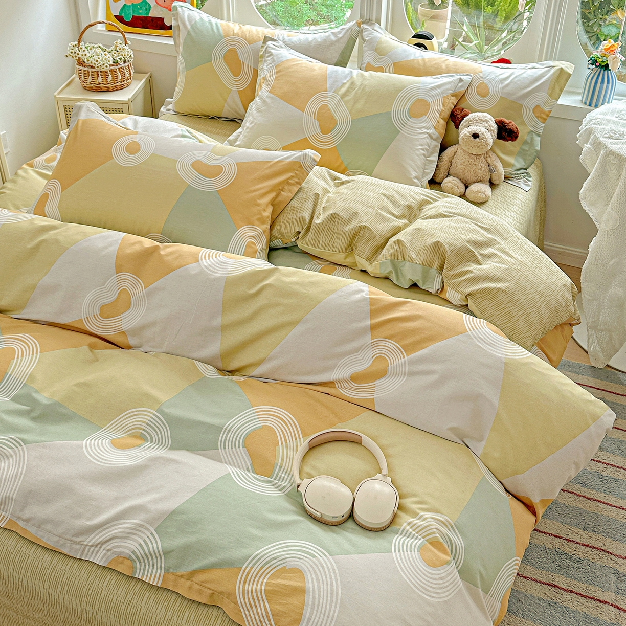 91家纺网 家纺一手货源 找家纺 （总）佳汐蓝家纺 2026新款全棉纯棉加厚13376印花四件套