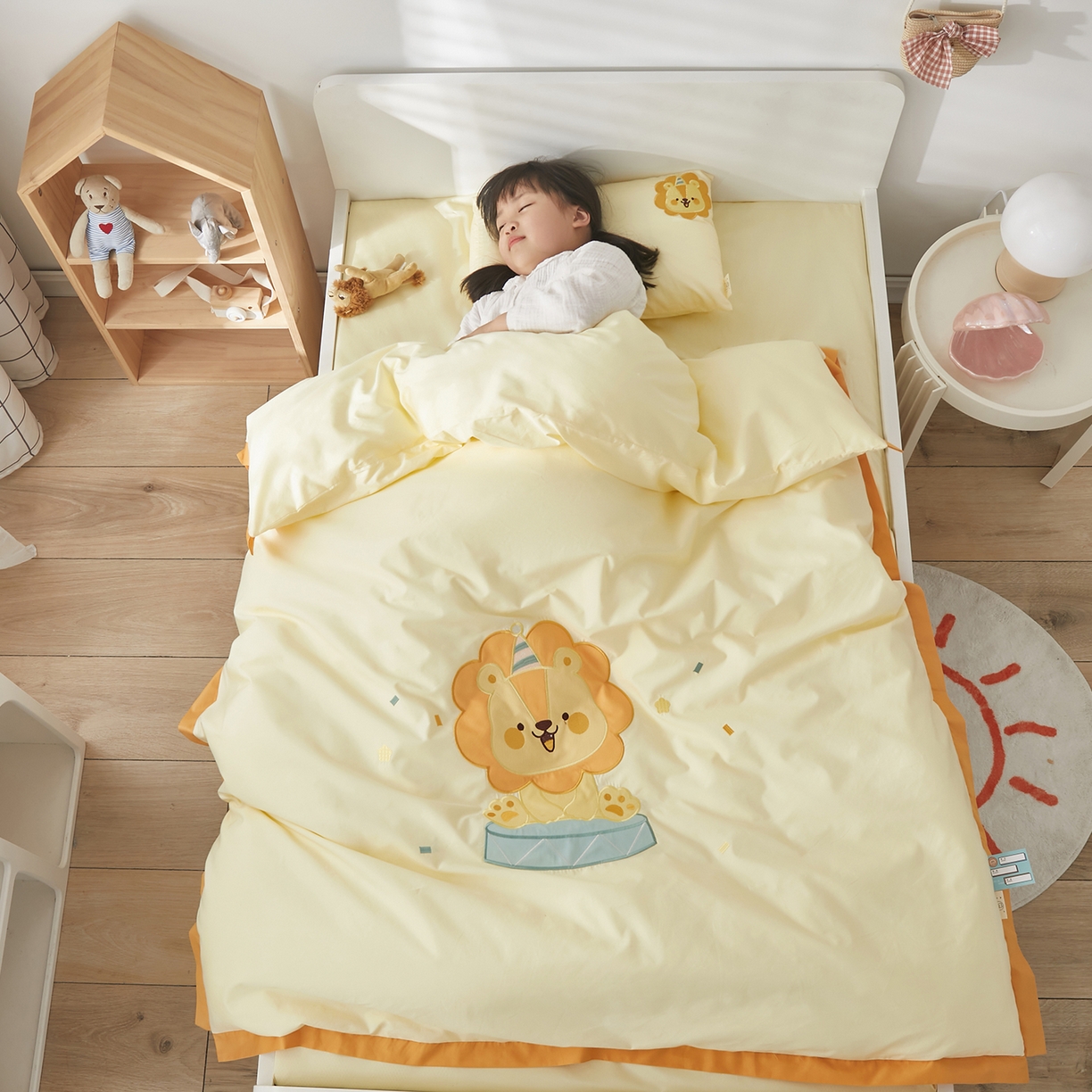 91家纺网 家纺一手货源 找家纺 （总）荷马之梦 2026新款A类60s长绒棉绣花幼儿园套件-萌享系列