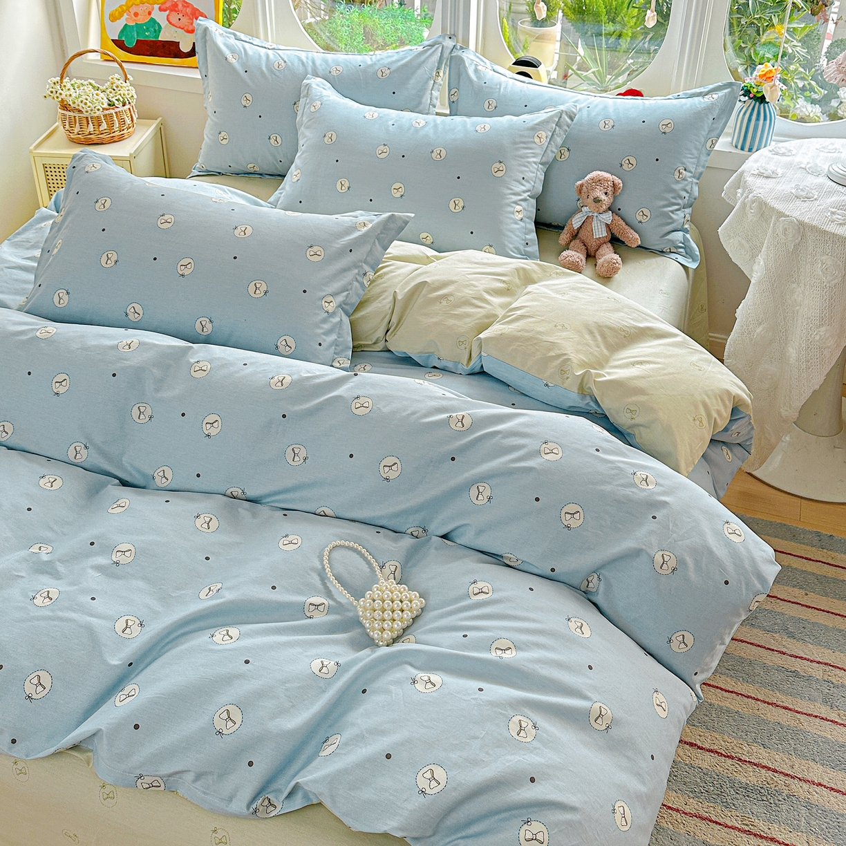 91家纺网 家纺一手货源 找家纺 （总）佳汐蓝家纺 2026新款全棉纯棉加厚13376印花四件套