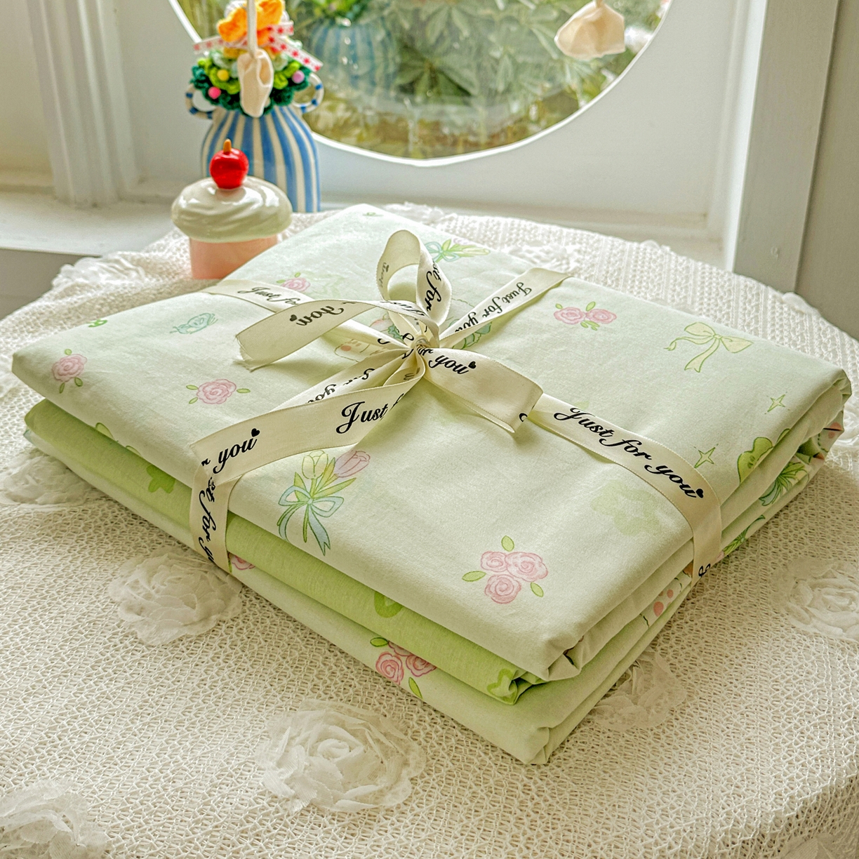 91家纺网 家纺一手货源 找家纺 佳汐蓝家纺 2026新款全棉纯棉加厚13376印花四件套 米亚