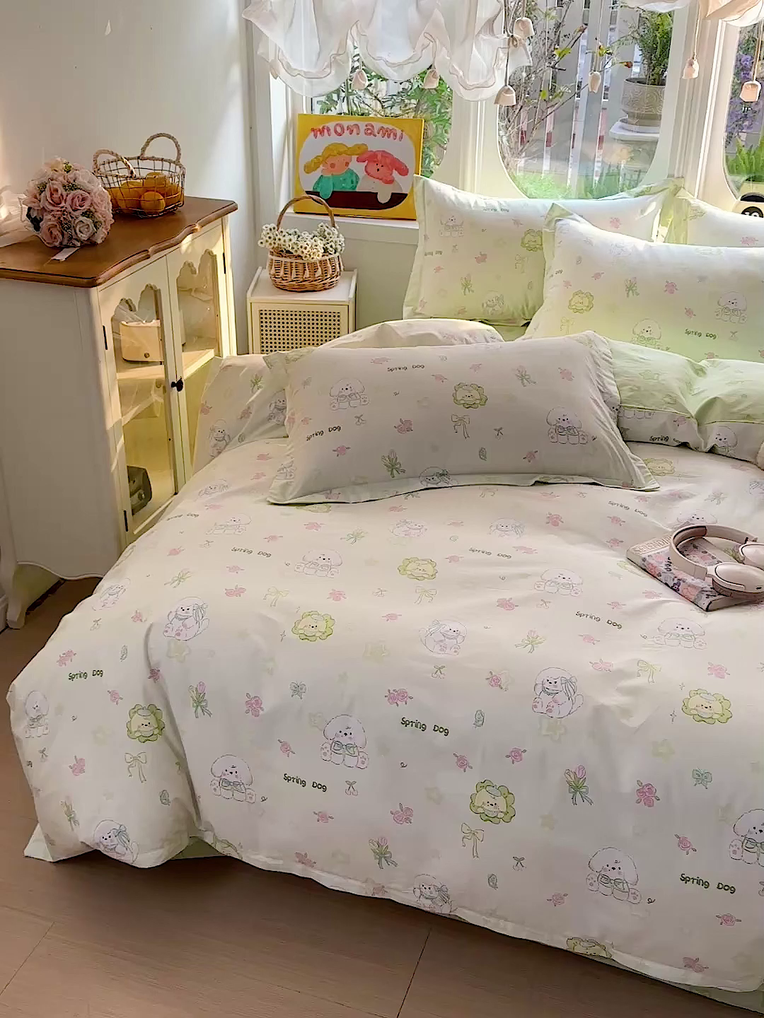 91家纺网 家纺一手货源 找家纺 佳汐蓝家纺 2026新款全棉纯棉加厚13376印花四件套 米亚