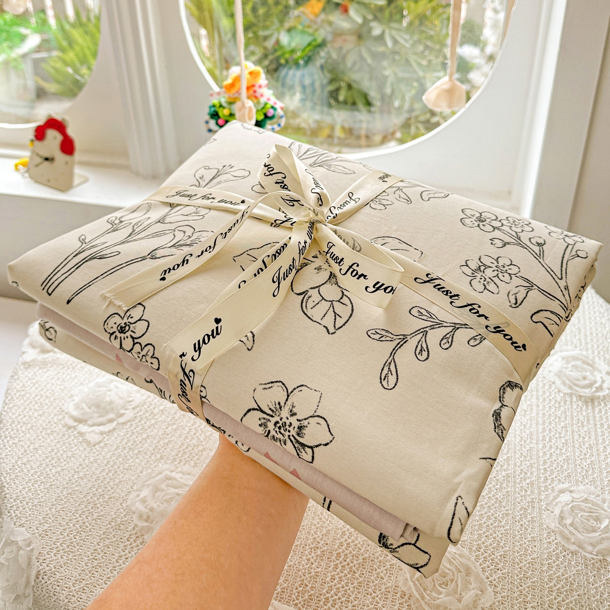 91家纺网 家纺一手货源 找家纺 佳汐蓝家纺 2026新款全棉纯棉加厚13376印花四件套 沫恋